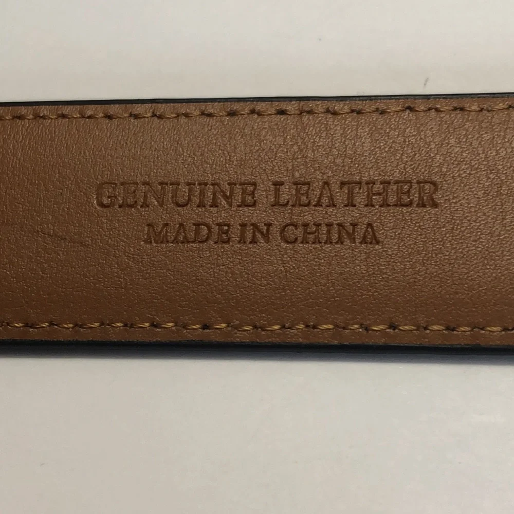 Chaps Black Leather Belt size 36